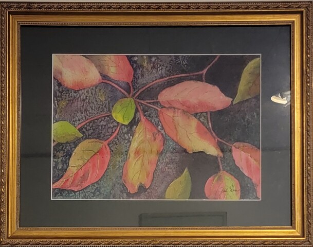 FallLeaves watercolor 7x10in JuleDrew
