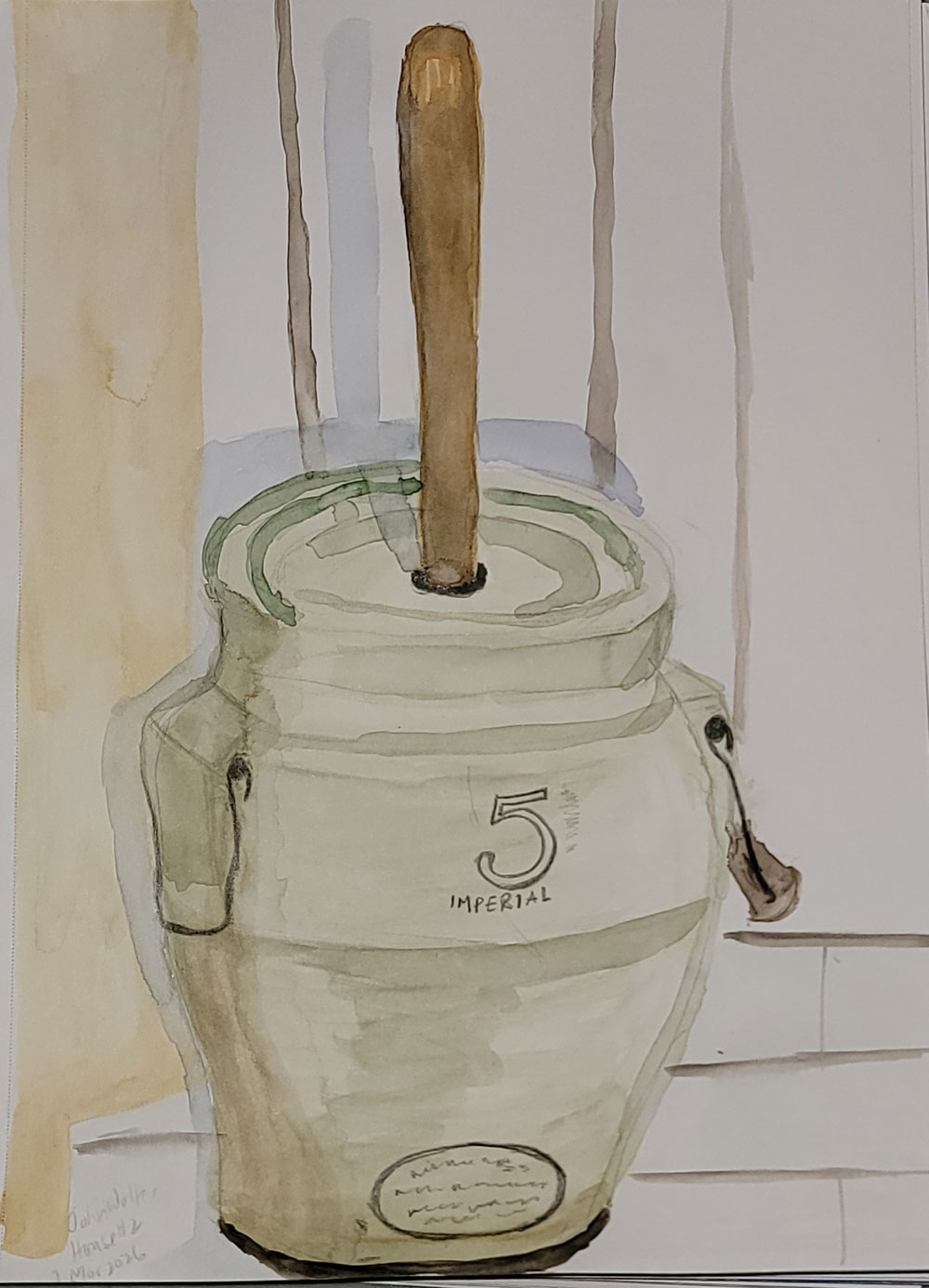 Butter churn - 2nd house JWM plein air class sketches