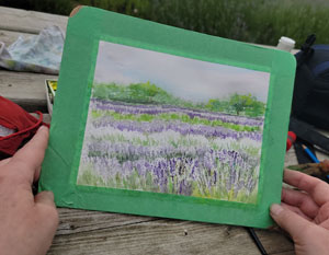 lavendar painting
