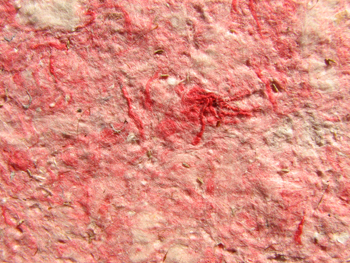Poplar fluff paper with red denim