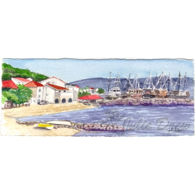 Harbor in Croatia - Original