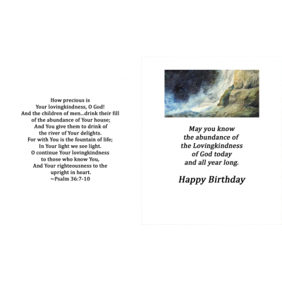 River of Delight Card - Birthday