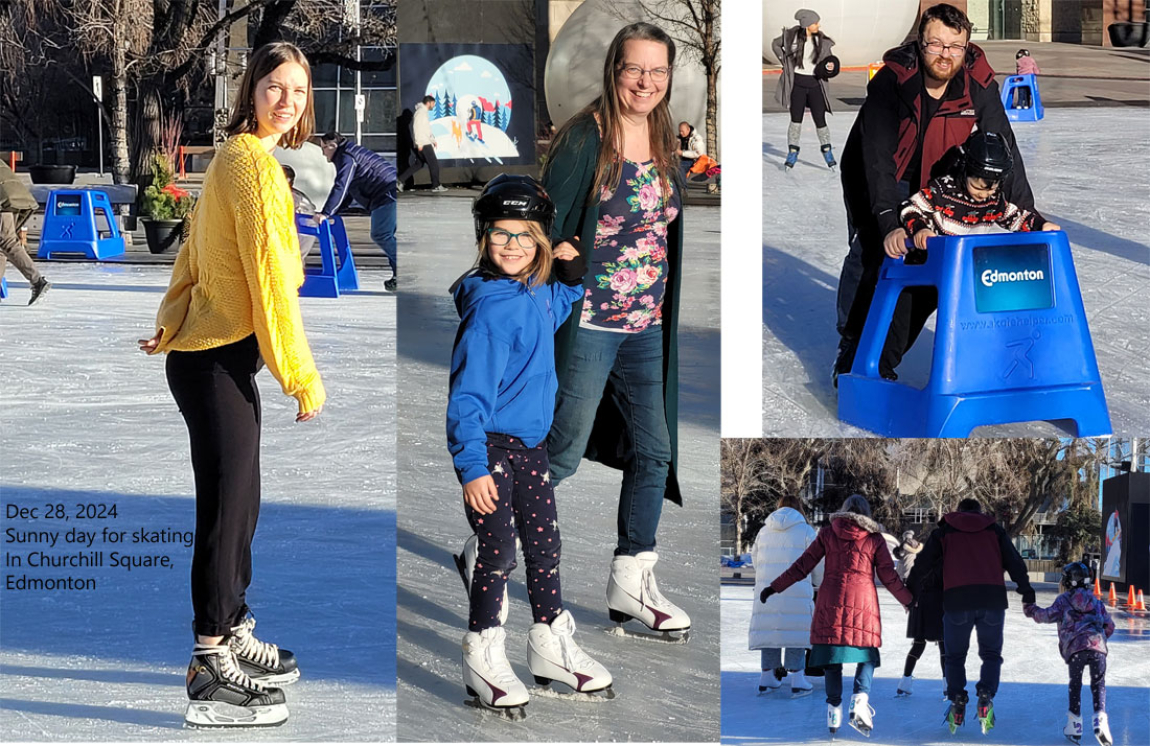 Skating in Churchill Square