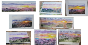 Artwork of Julie Drew from the Retreat at Hotel Leone