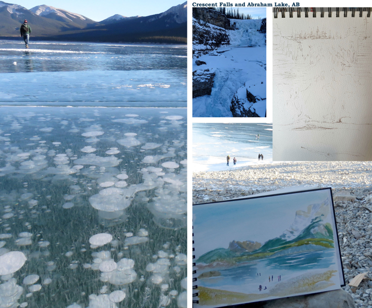 Crescent Falls AB and Abraham Lake, AB