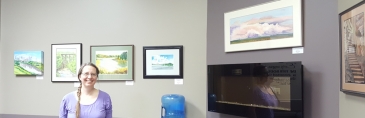 Alberta Landscapes Art Show at Whyte Avenue Chiropractic &amp; Wellness Centre.