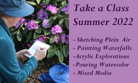 Julie painting Plein Air 